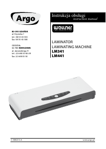 Instrukcja Wallner LM441 Laminator