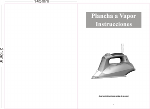 Manual de uso Vanguard P-2200 Plancha