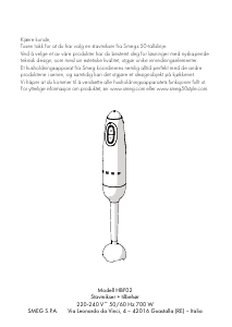 Bruksanvisning Smeg HBF02BLEU Stavmikser