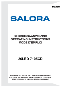 Manual Salora 26LED7105CD LED Television