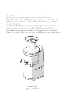 Manual Smeg SJF01RDEU Centrifugadora