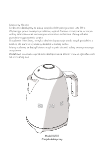 Instrukcja Smeg KLF01PBEU Czajnik
