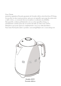 Manual Smeg KLF01PKEU Jarro eléctrico