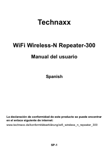 Manual de uso Technaxx N-300 Amplificador de señal