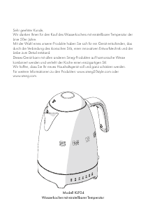 Bedienungsanleitung Smeg KLF04RDEU Wasserkocher