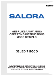 Mode d’emploi Salora 32LED7105CD Téléviseur LED