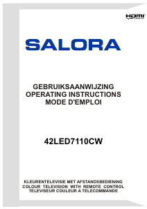 Mode d’emploi Salora 42LED7110CW Téléviseur LED