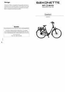 Handleiding Saxonette Comfort Elektrische fiets