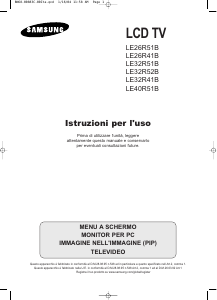 Manuale Samsung LE40R51B LCD televisore