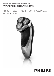 Manual Philips PT735 Shaver