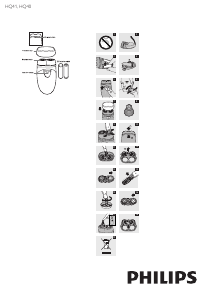 Manual Philips HQ41 Shaver