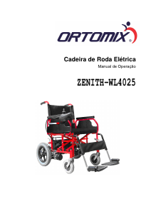 Manual Ortomix WL4025 Zenith Cadeira de rodas elétrica