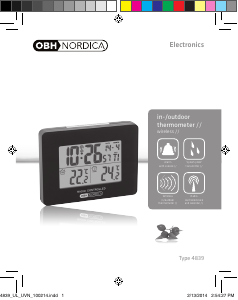 Manual OBH Nordica 4839 Wireless Weather Station