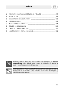 Manual de uso Smeg SE900-5 Horno