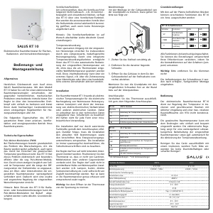 Bedienungsanleitung Salus RT 10 Thermostat