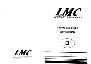 Bedienungsanleitung LMC Dominant 520 (1991) Caravan