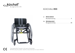 Brugsanvisning Küschall R33 Kørestol