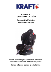 Kullanım kılavuzu Kraft BS02_SCE Luna Oto koltuğu