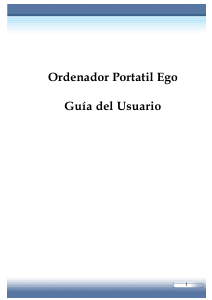 Manual de uso Gericom Ego MS1003 Portátil