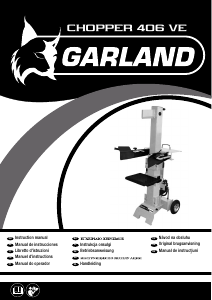 Manual de uso Garland Chopper 406 VE Cortadora de troncos