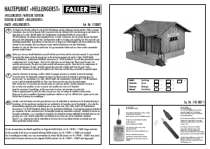 Mode d’emploi Faller set 110087 H0 Station d'arrêt Hellengerst