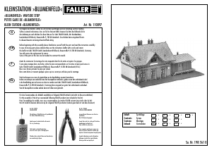 Bedienungsanleitung Faller set 110097 H0 Kleinstation Blumenfeld