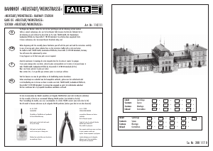 Bedienungsanleitung Faller set 110111 H0 Bahnhof Neustadt