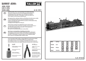 Bedienungsanleitung Faller set 110113 H0 Bahnhof Bonn