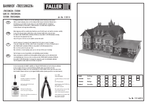 Handleiding Faller set 110114 H0 Station Trossingen