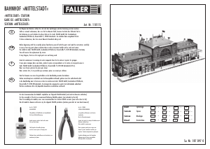 Mode d’emploi Faller set 110115 H0 Gare de Mittelstadt