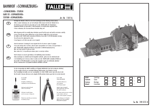 Bedienungsanleitung Faller set 110116 H0 Bahnhof Schwarzburg