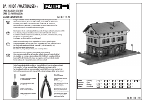 Bedienungsanleitung Faller set 110123 H0 Bahnhof Warthausen