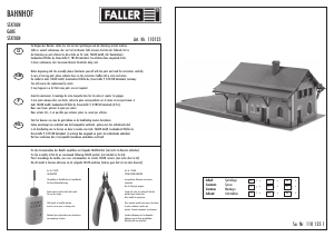 Handleiding Faller set 110125 H0 Station