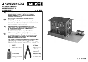 Bedienungsanleitung Faller set 120235 H0 DB-Verwaltungsgebäude