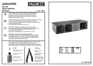 Handleiding Faller set 120251 H0 Opslagloods