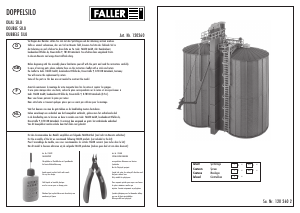 Mode d’emploi Faller set 120260 H0 Double silo