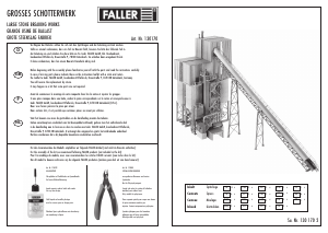 Mode d’emploi Faller set 130170 H0 Grande usine de ballast