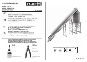 Handleiding Faller set 130174 H0 Silo met transportband