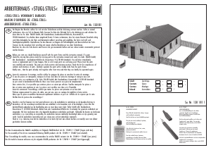 Mode d’emploi Faller set 130181 H0 Maison d'ouvriers de Stugl-Stuls