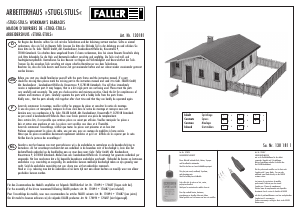 Bedienungsanleitung Faller set 130181 H0 Arbeitershaus Stugl-Stuls