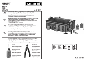 Bedienungsanleitung Faller set 130190 H0 Werkstatt