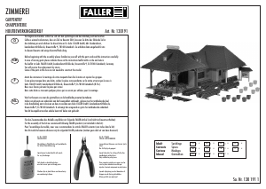 Mode d’emploi Faller set 130191 H0 Charpenterie