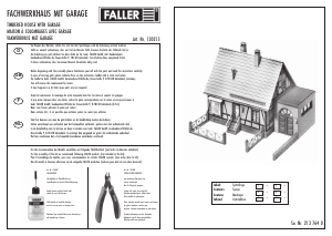 Mode d’emploi Faller set 130215 H0 Maison à colombages avec garage