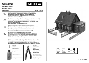 Mode d’emploi Faller set 130216 H0 Maison en briques