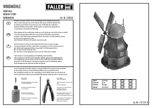 Bedienungsanleitung Faller set 130233 H0 Windmühle