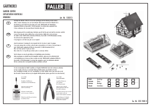 Mode d’emploi Faller set 130253 H0 Exploitation horticole