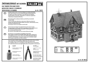Manual Faller set 130259 H0 Half timbered two-family house