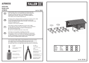 Mode d’emploi Faller set 130265 H0 Kiosque alpin