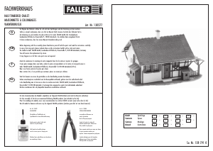 Mode d’emploi Faller set 130277 H0 Maisonette à colombages