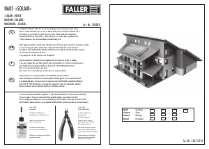 Mode d’emploi Faller set 130302 H0 Maison solaire